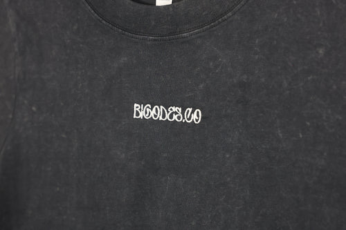 Crop Top Feminino BIGODES - Stone Wash