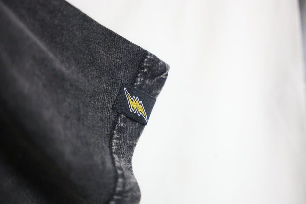 T-Shirt BIGODES - Stone Washed Black