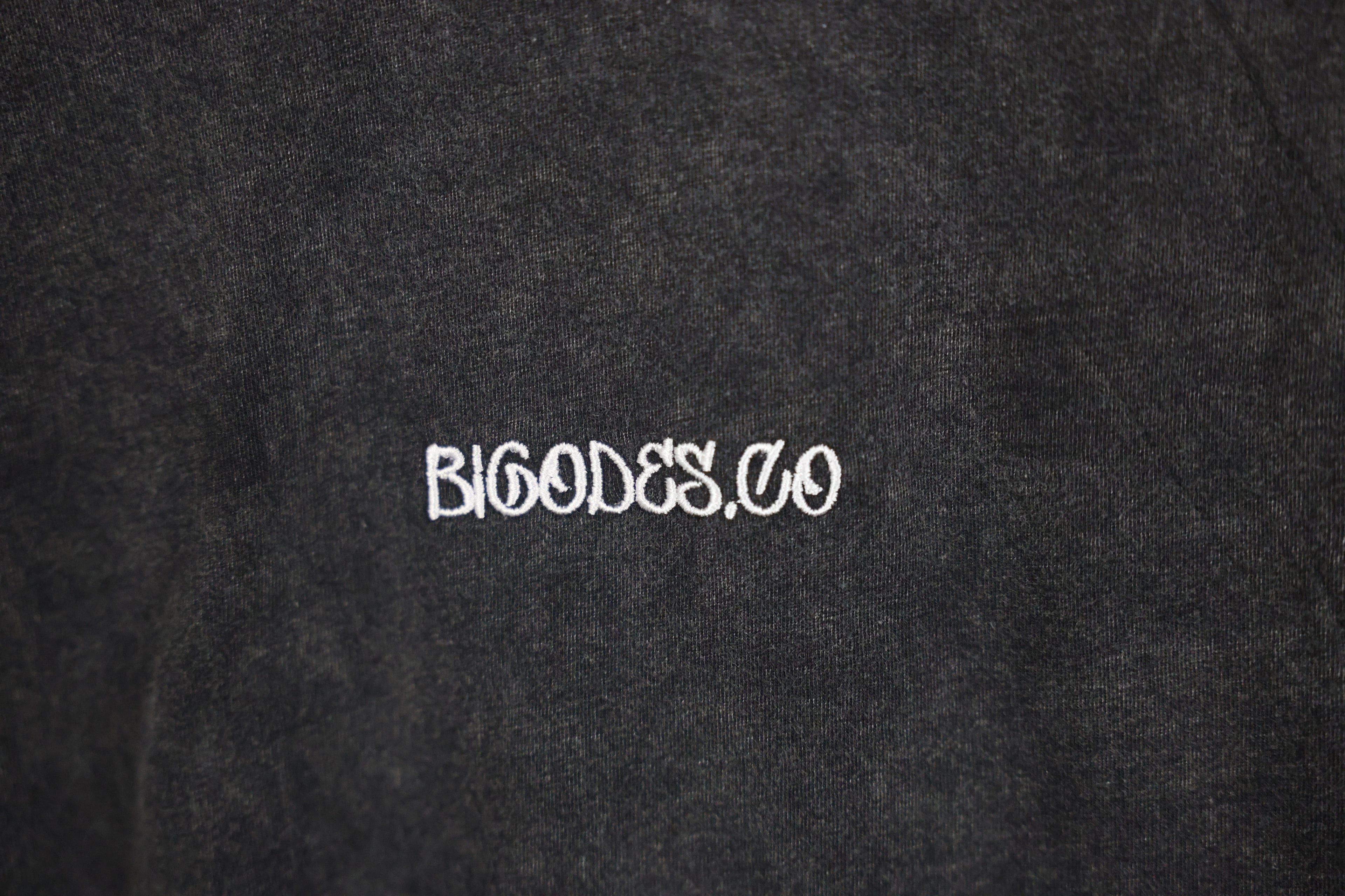 T-Shirt BIGODES - Stone Washed Black