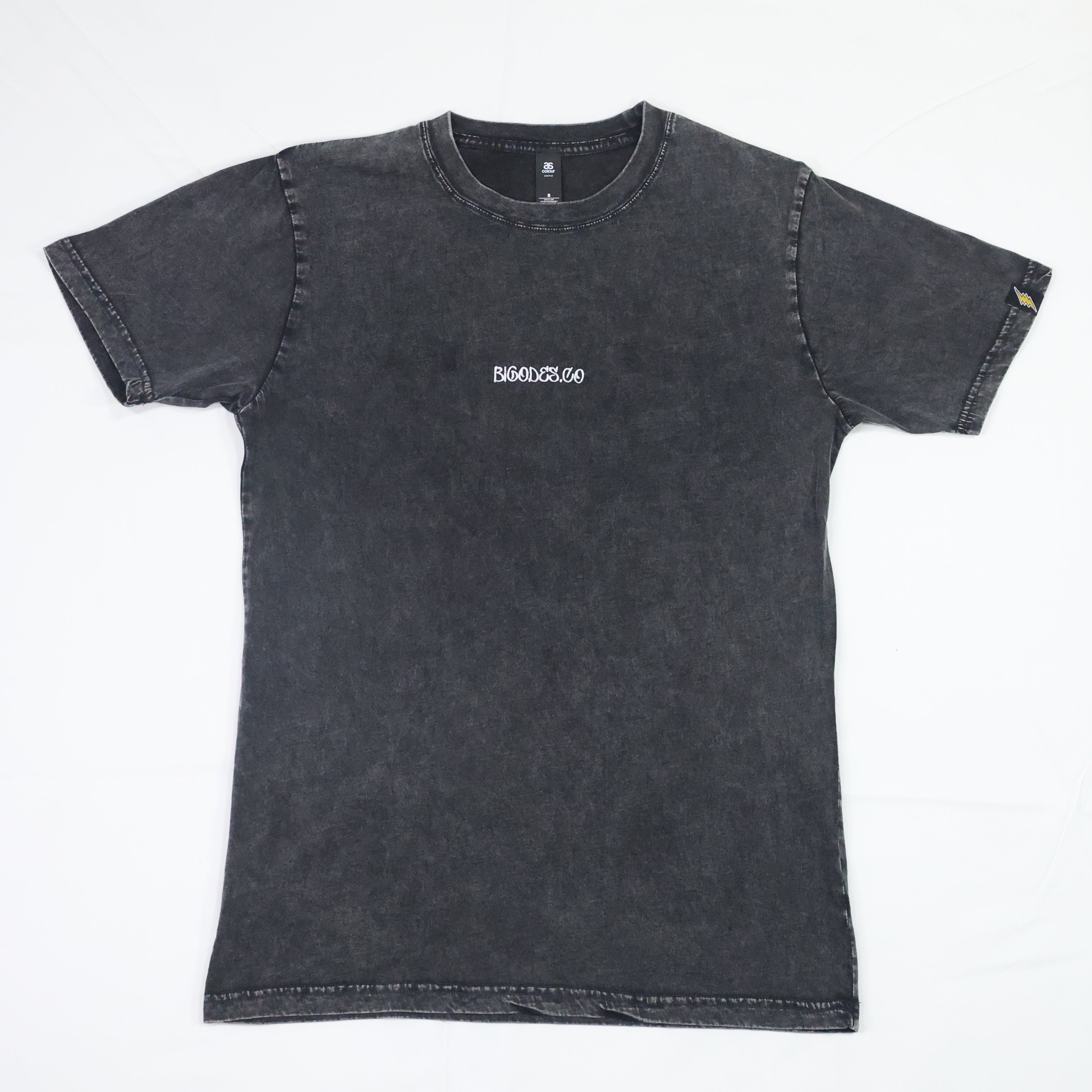 T-Shirt BIGODES - Stone Washed Black